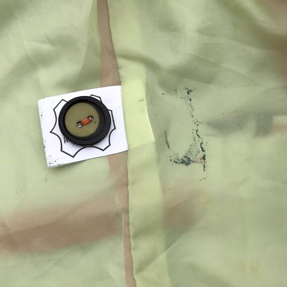 Vtg Lux Imported Turkey Bennys Orange Leather Coat Silk Lined Designer Girls 5 6 - Picture 3 of 16